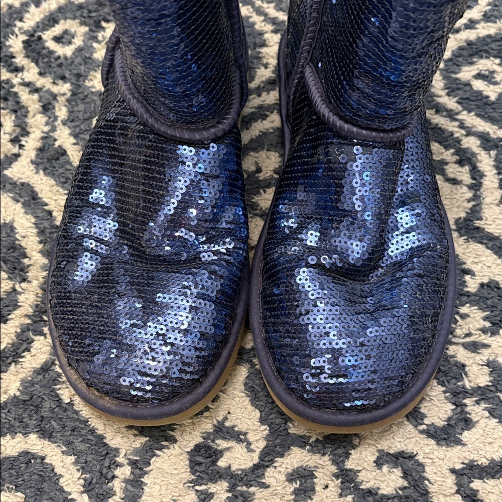Blue Sequence Uggs - Picture 2 of 8